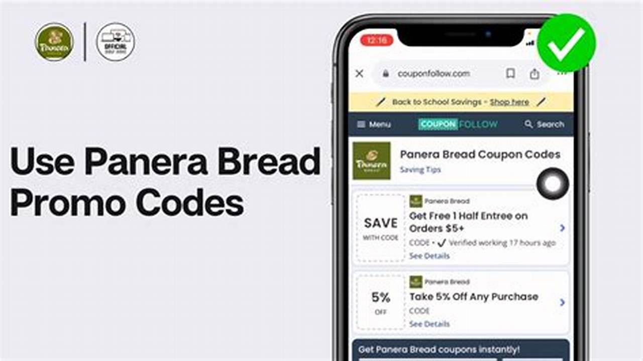 Panera Bread Promo Code April 2025 Code