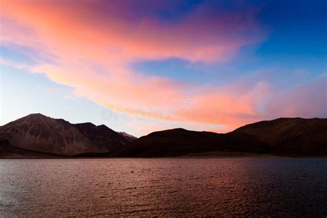 Pangong Lake Sunset