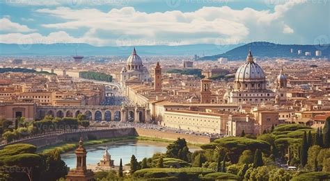 Panoramic view of Rome