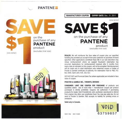 Pantene Printable Coupons