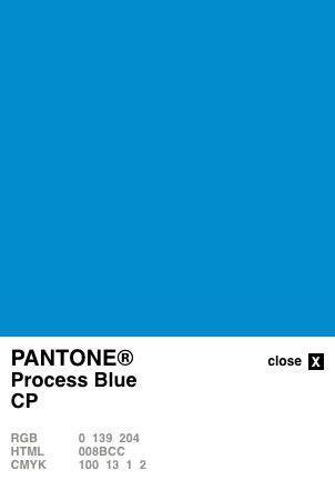 Pantone Process Blue CMYK