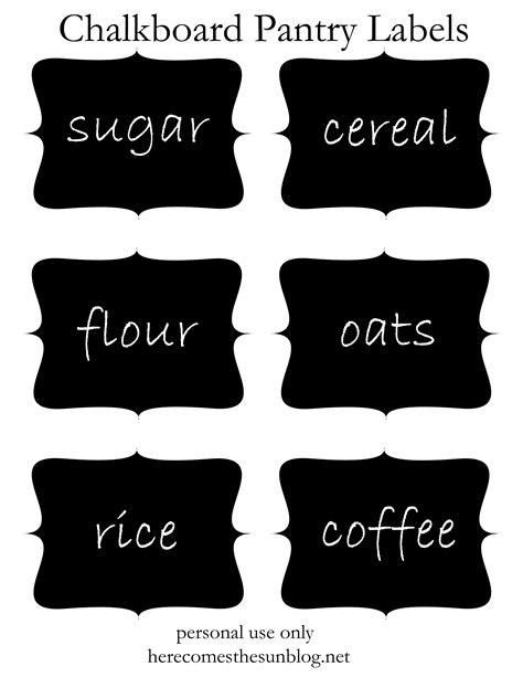 Pantry Labels Template: Organize Your Kitchen In Style