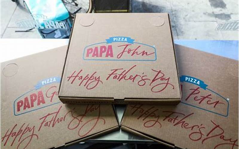 Papa Johns Pizza Box