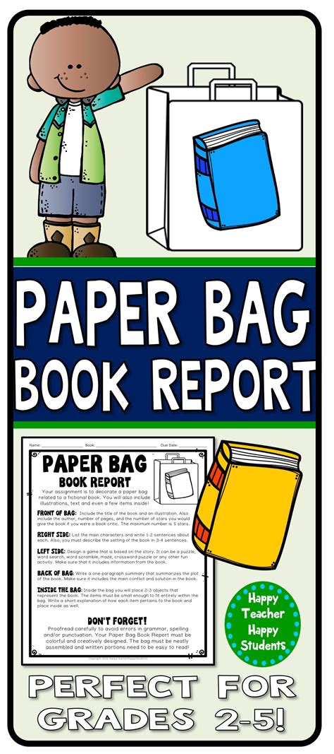 Paper Bag Book Report Template