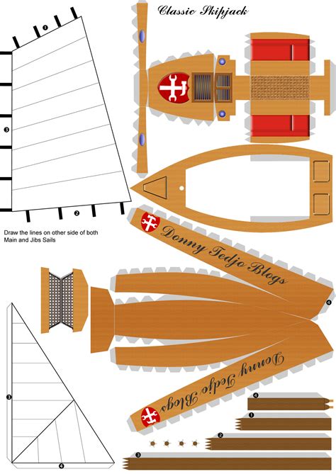 Paper Boat Cut Out Template