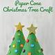 Paper Cone Christmas Tree Template