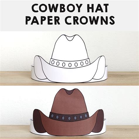 Paper Cowboy Hat Template