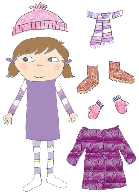 Paper Doll Winter Clothes Printable