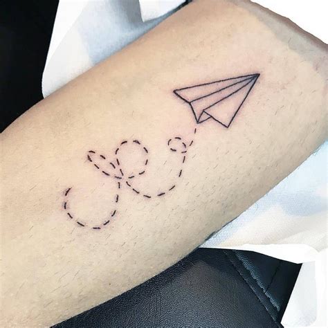 Paper Airplane Tattoo Ideas