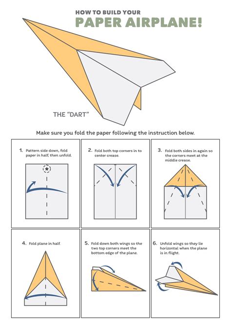 Paper Airplane Template Printable