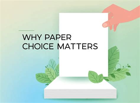 Paper Choice Matters