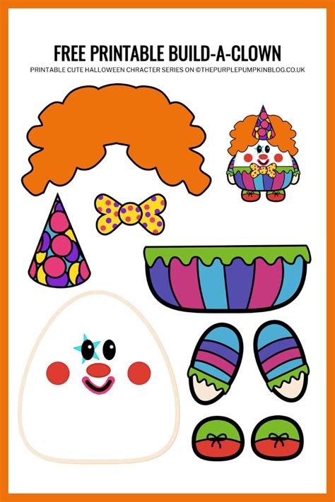 Paper Clown Face Template Printable
