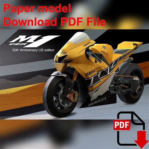 Paper Craft Yamaha Motorcycle Models