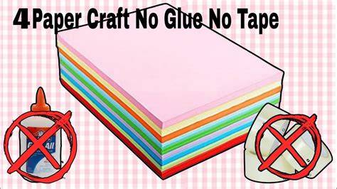 Paper Crafts No Glue Easy Projects