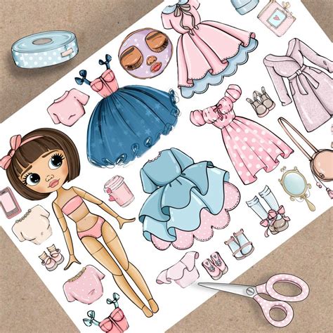 Paper Doll And Clothes Template