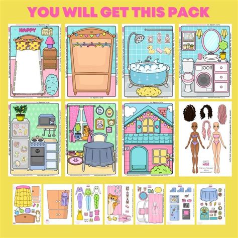 Paper Doll Printable House