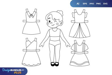 Unleash Your Creativity with Exquisite Paper Doll SVG Free – Download Now!
