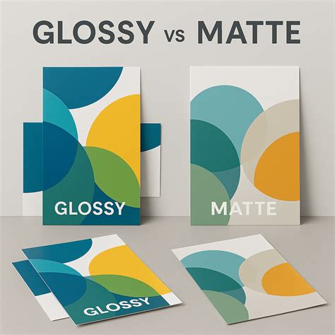 Paper Finish and Texture: Matte vs. Glossy