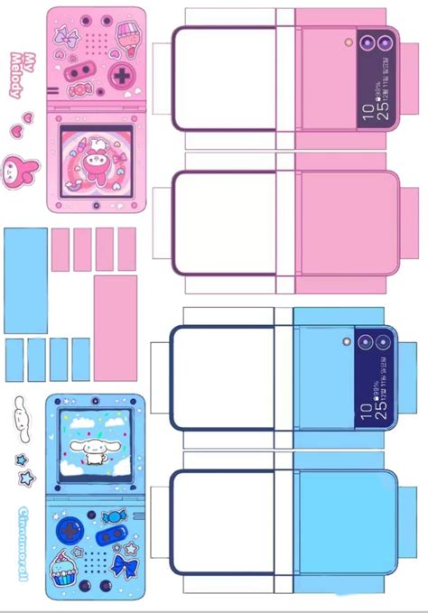 Paper Flip Phone Template