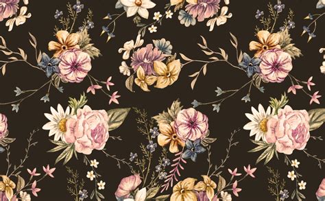 Paper Floral Wallpaper