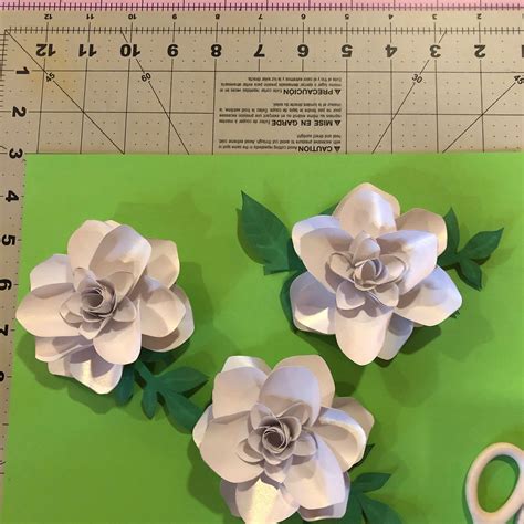 Paper Flower Gardenias Templates Printable