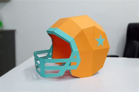 Paper Football Helmet Template