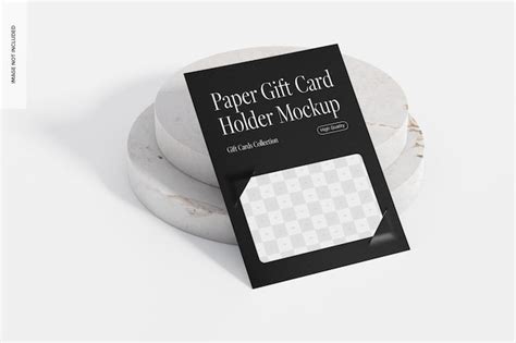 Download Paper Gift Card Holder Set Commercial Use Free PSD Mockups