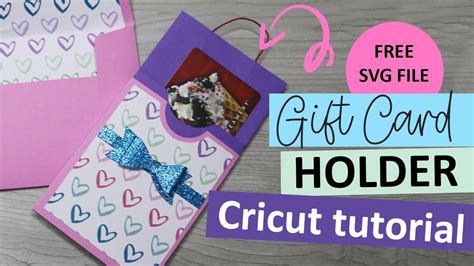 Download Paper Gift Card Holder Set Files for Cricut