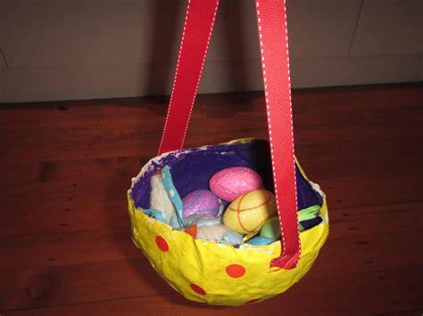 Paper Mache Easter Baskets