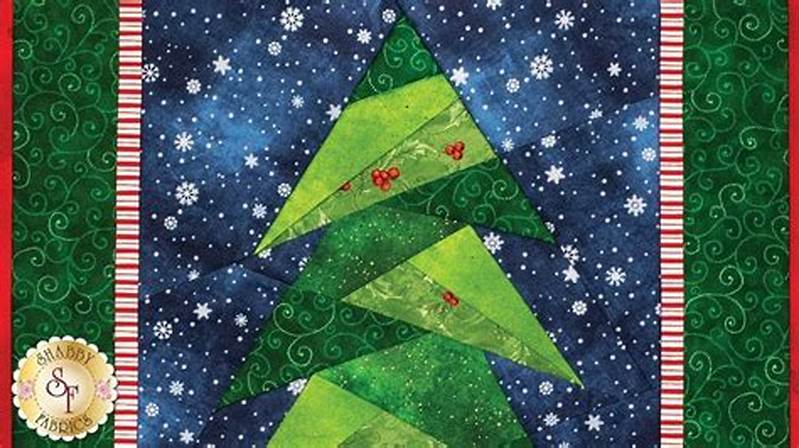Paper Piecing Christmas Tree Pattern