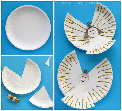 Paper Plate Angel Crafts