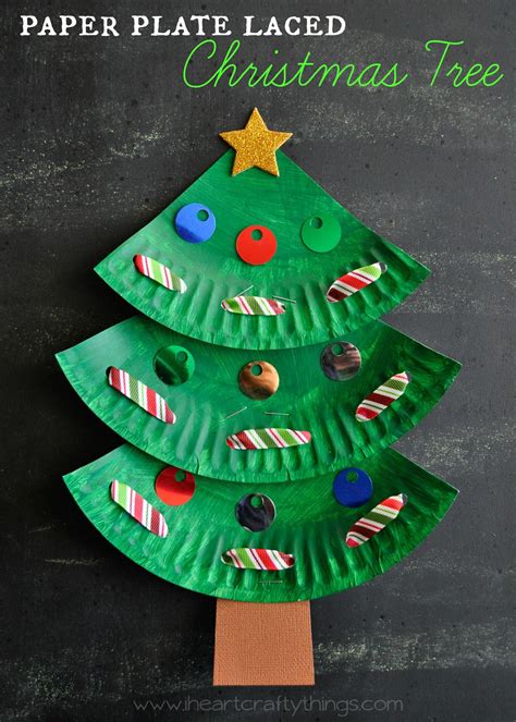 Paper plate Christmas decorations