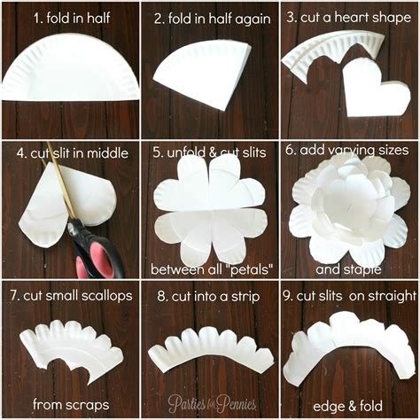 Paper Plate Flower Template