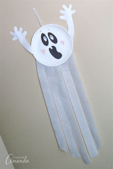 Paper Plate Ghost Crafts