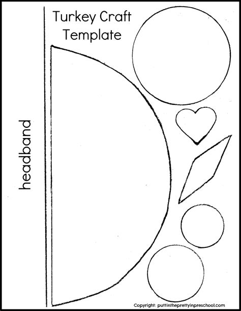 Paper Plate Turkey Template