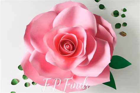 Paper Rose Template Free