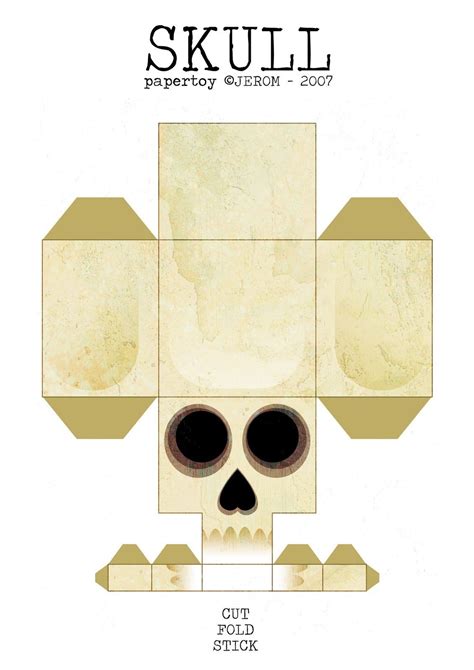 Paper Skull Template Free