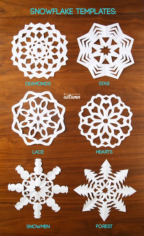 Paper Snowflake Patterns Printable