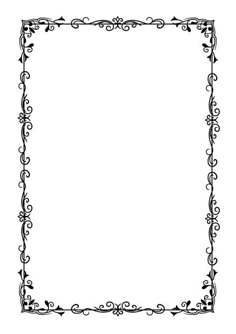 Paper With Border Template