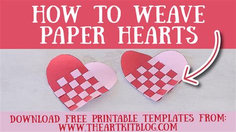 Paper Woven Heart Template