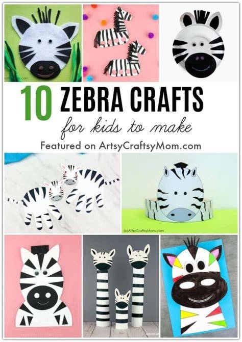 Paper Zebra Craft Ideas for Kids