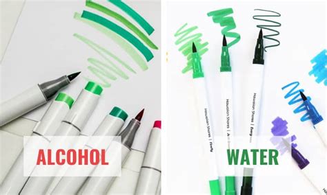 Paper for Markers (Alcohol vs. Water-based)