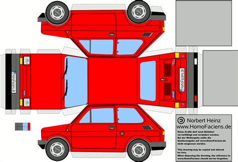 Papercraft Car Templates