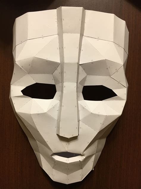 Papercraft Mask Template