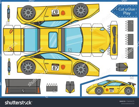 Papercraft Racing Car Templates