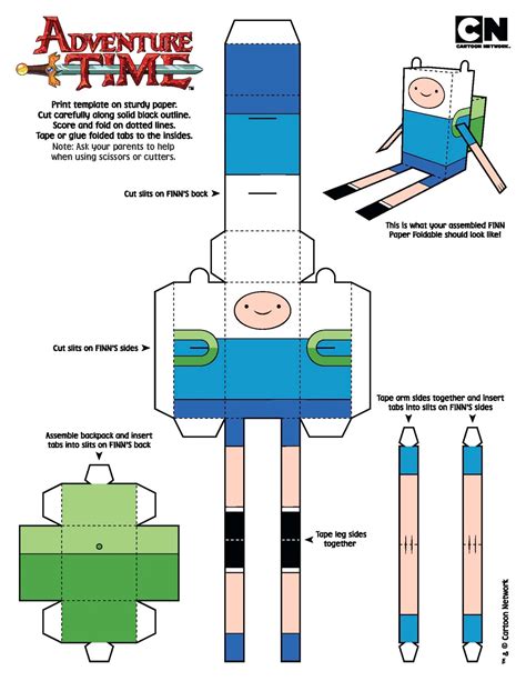 Papercraft Templates Adventure Time