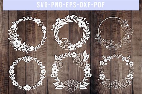 Download Papercut Floral Bundle Commercial Use DXF Files