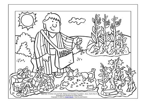 Parable Of Sower Coloring Page