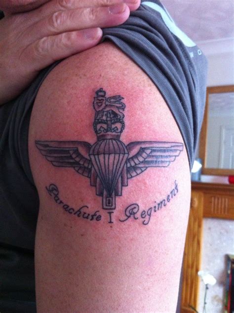 Parachute Regiment Back Tattoo