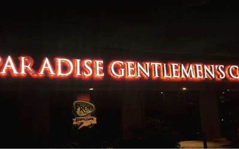 Paradise Gentlemen'S Club Drinks